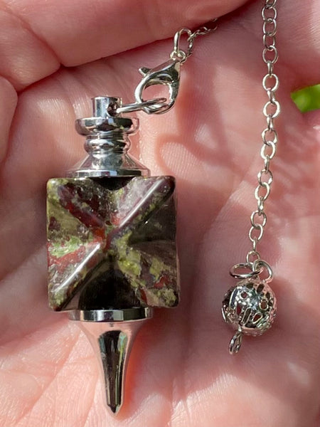 Dragon Bloodstone Merkaba Pendulum - Morganna’s Treasures 