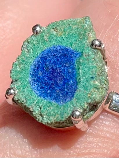Stunning Azurite in Malachite Stalactite Ring Size 9 - Morganna’s Treasures