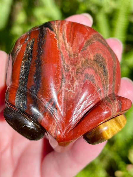 Red Jasper and Tigers Eye Alien - Morganna’s Treasures