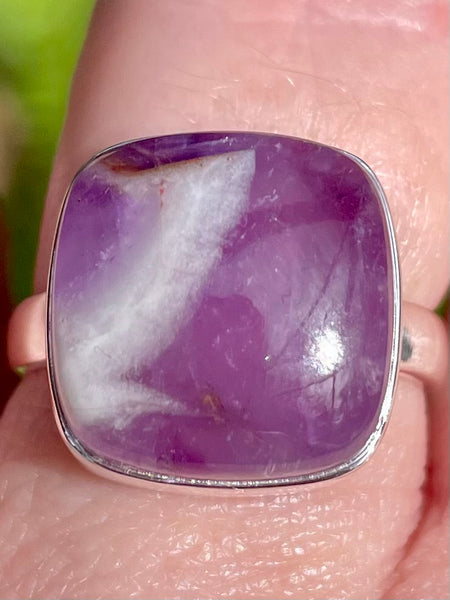 Chevron Amethyst Ring Size 7.5 - Morganna’s Treasures