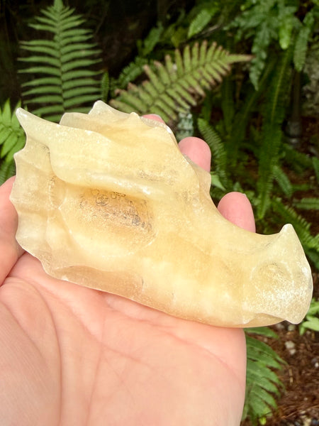 Large Orange Calcite Dragon