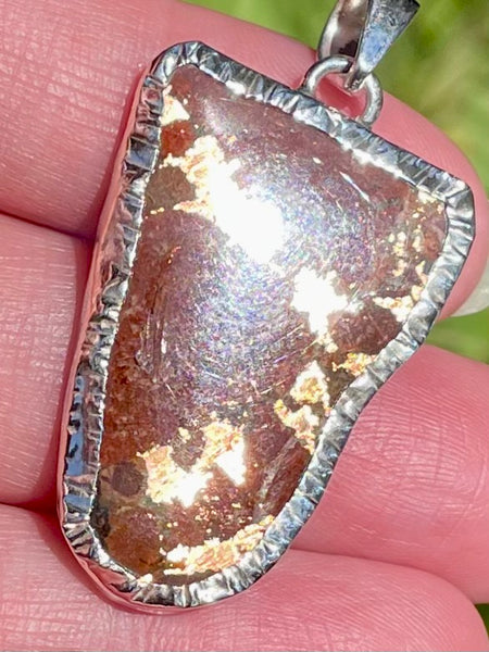 Copper Agate Slice Pendant - Morganna’s Treasures 