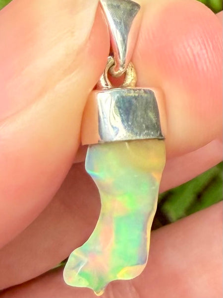 Stunning Rough Ethiopian Opal Pendant