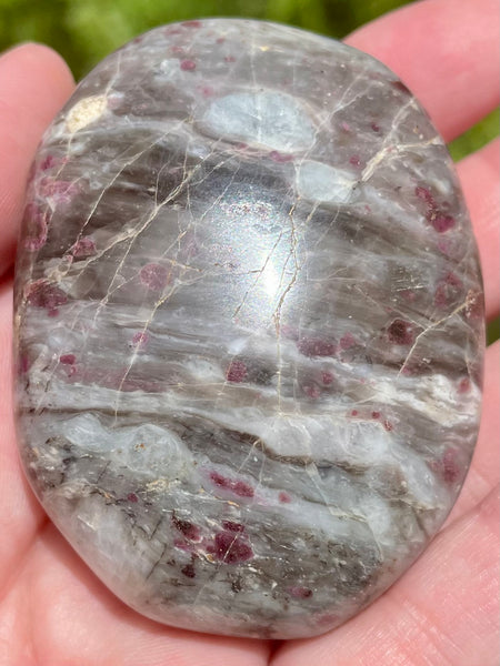 Large Garnet Palm Stone from Madagascar - Morganna’s Treasures 