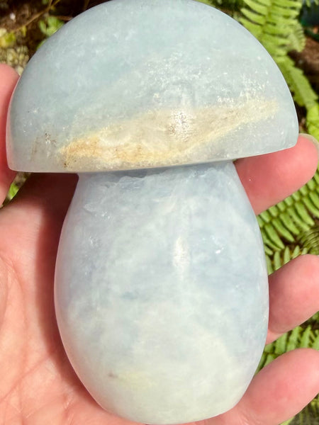 Blue Calcite Mushroom