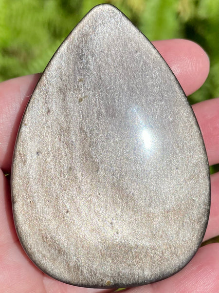 Silver Sheen Obsidian Flame