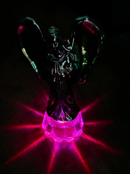 Titanium Aura Glass Light Up Angel - Morganna’s Treasures