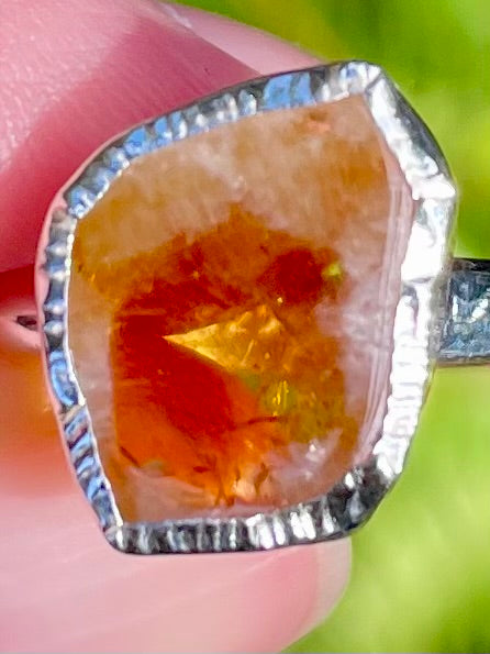 Citrine Stalactite Ring Size 8