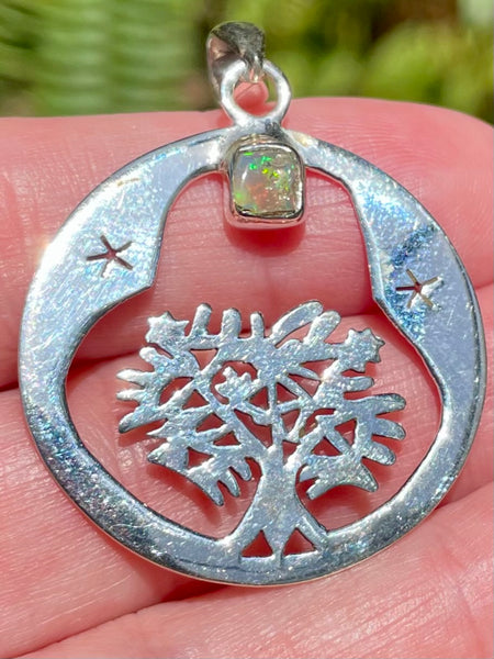 Ethiopian Opal Tree of Life Pendant - Morganna’s Treasures