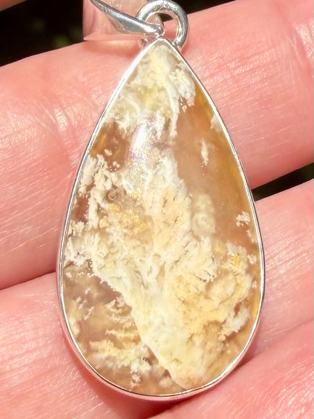 Graveyard Plume Agate Pendant