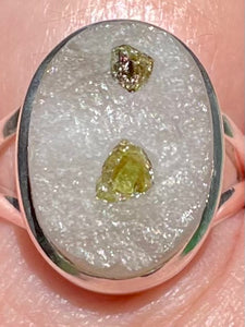 Green Tourmaline in Quartz Ring Size 7 - Morganna’s Treasures 