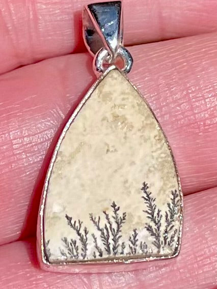 Psilomelane Dendrite Pendant