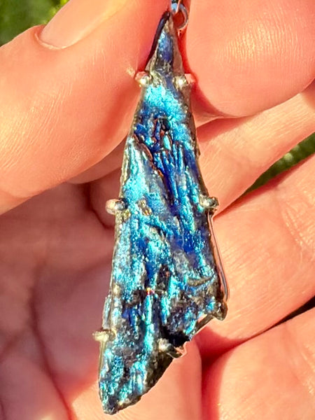 Rainbow Aura Kyanite Pendant - Morganna’s Treasures