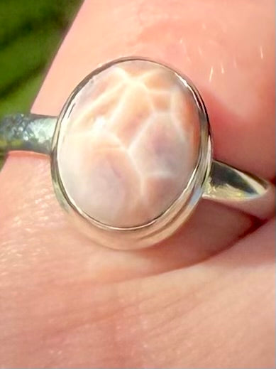 Natrolite Ring Size 8