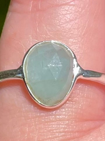 Faceted Aquamarine Ring Size 6 - Morganna’s Treasures