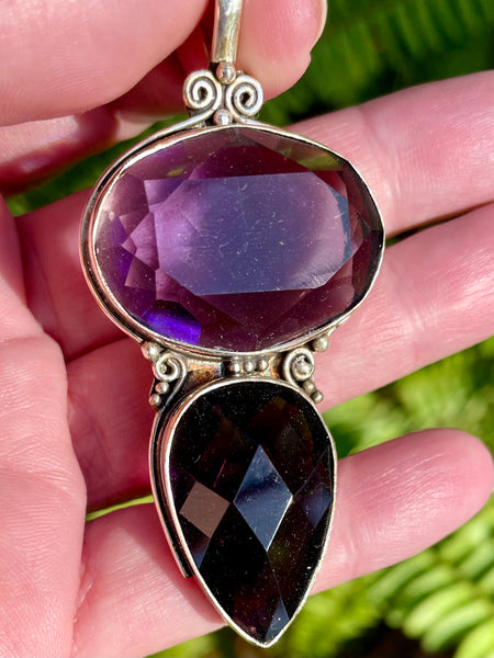 Large Purple Amethyst Pendant - Morganna’s Treasures 