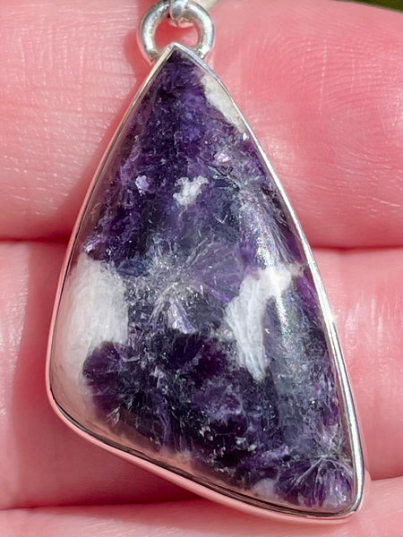 Lepidolite in Agate Pendant - Morganna’s Treasures