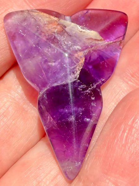 Purple Amethyst Carved Arrowhead