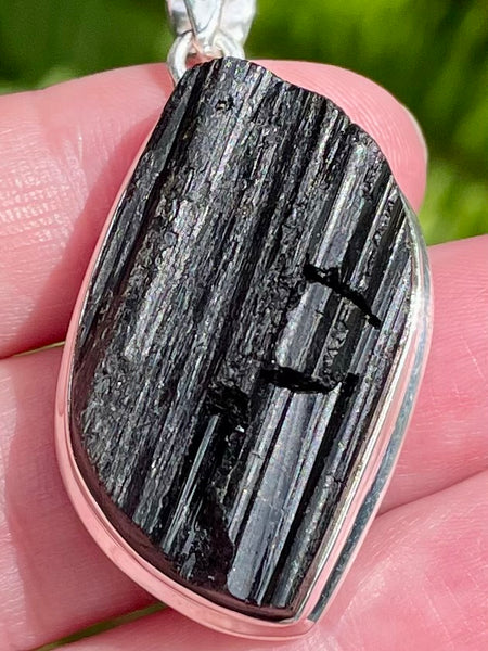 Rough Black Tourmaline Pendant - Morganna’s Treasures 