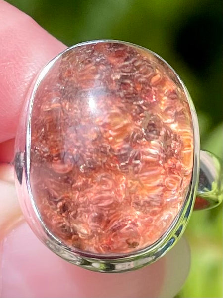 Rare Red Lepidolite Ring Size 7 - Morganna’s Treasures 