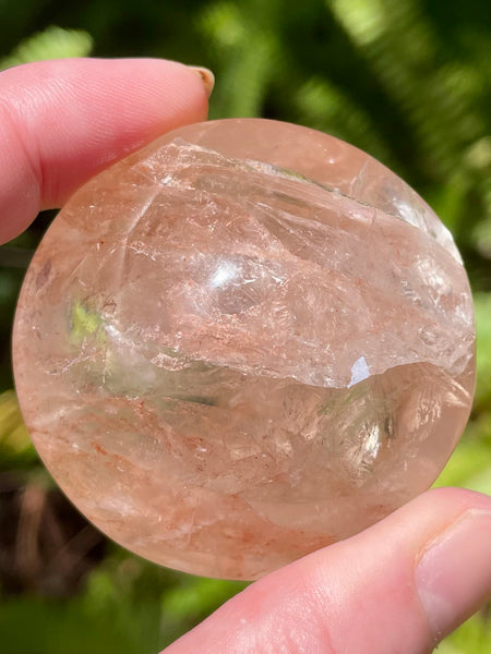 Beautiful Hematoid Quartz Round Palm Stones - Morganna’s Treasures