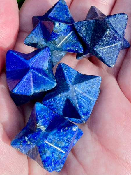 Small Lapis Lazuli Merkabas - Morganna’s Treasures 