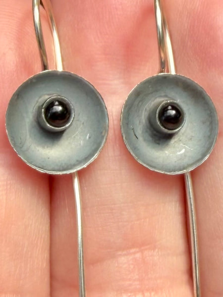 Black Onyx Fish Hook Earrings - Morganna’s Treasures