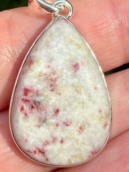 Cinnabar in Scapolite Pendant
