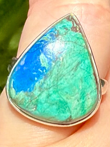 Beautiful Azurite Ring Size 6.5