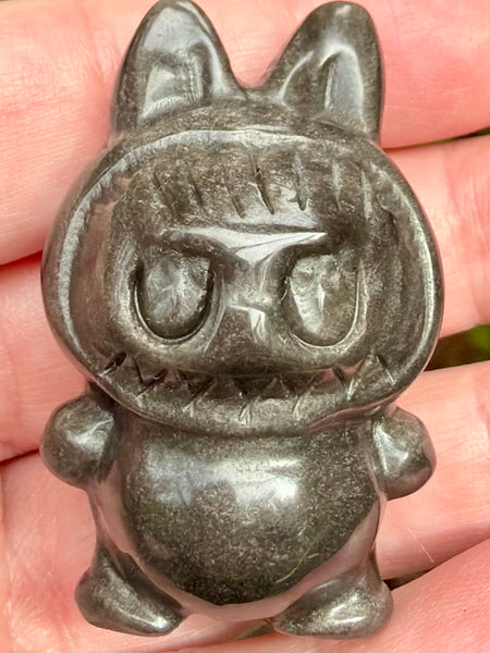 Gold Sheen Obsidian Labubu - Morganna’s Treasures