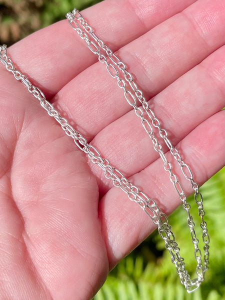 Sterling Silver link Chain 24 inches - Morganna’s Treasures 