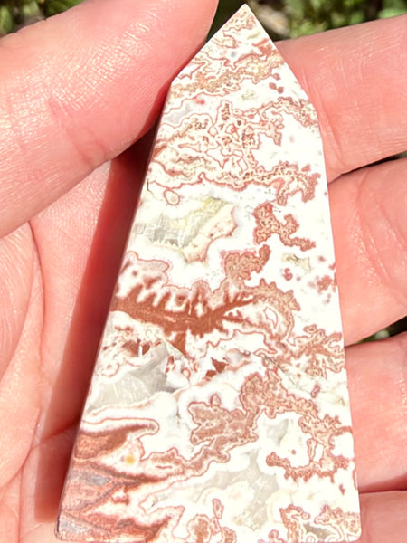 Crazy Lace Agate Obelisk