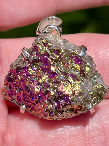 Titanium Aura Druzy Quartz Pendant - Morganna’s Treasures