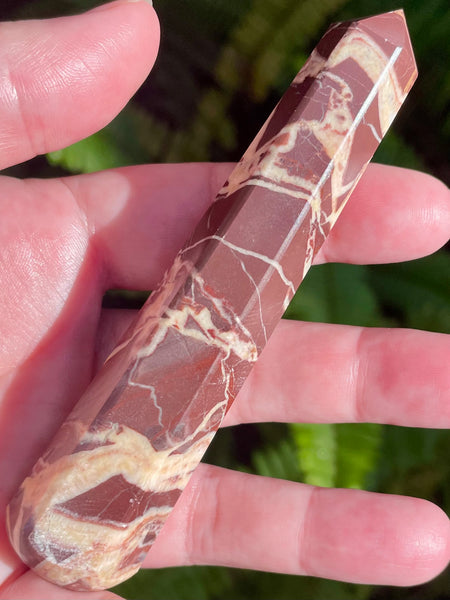 Brown Zebra Jasper Massage Wand - Morganna’s Treasures