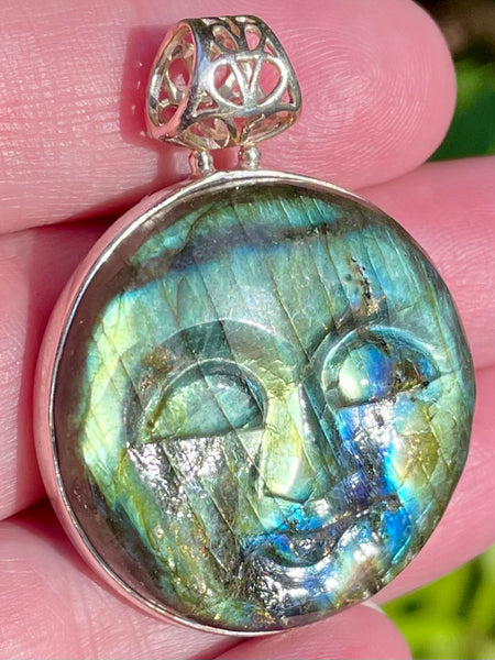 Labradorite Sun/Moon Pendant - Morganna’s Treasures 