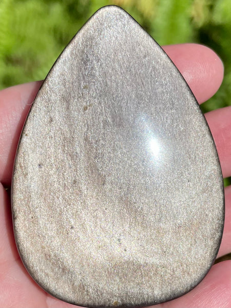 Silver Sheen Obsidian Flame