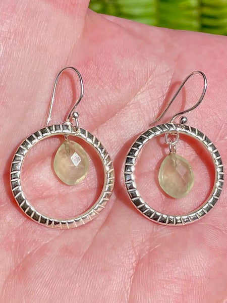 Prehnite Earrings - Morganna’s Treasures 