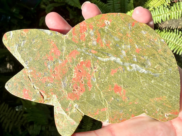 Amazing Unakite Turtle Charging Plate