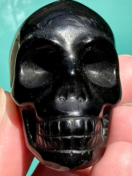 Black Obsidian Skull