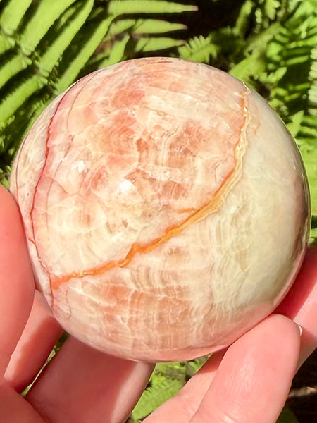 Beautiful Red Calcite Sphere