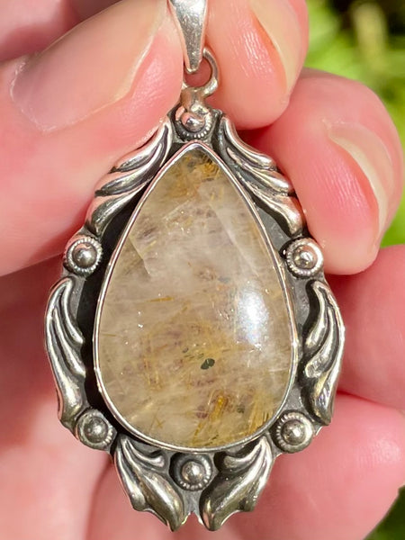 Rutilated Quartz Pendant - Morganna’s Treasures 