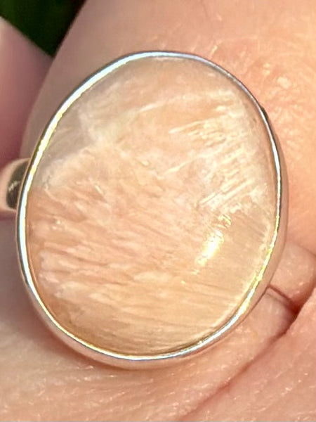 Orange Scolecite Ring Size 8 - Morganna’s Treasures