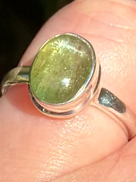 Green Kyanite Ring Size 6 - Morganna’s Treasures