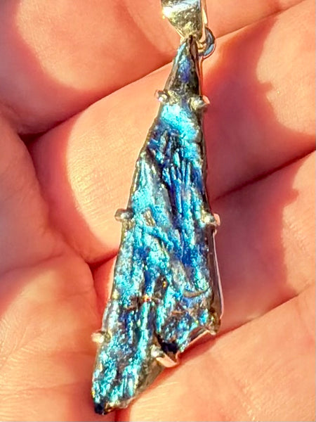 Rainbow Aura Kyanite Pendant - Morganna’s Treasures