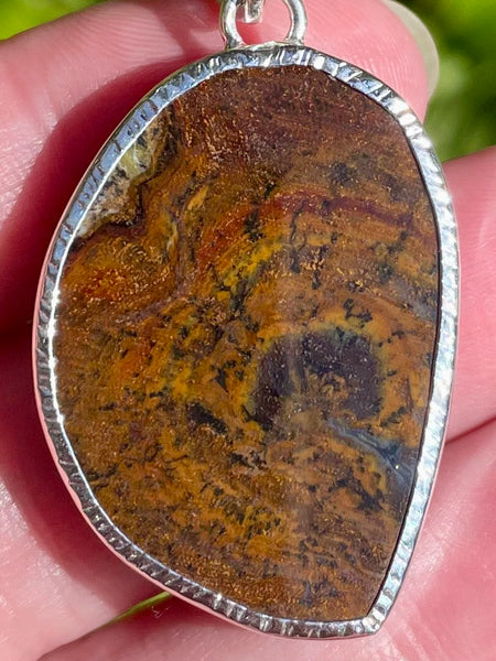 Petrified Wood Slice Pendant - Morganna’s Treasures 