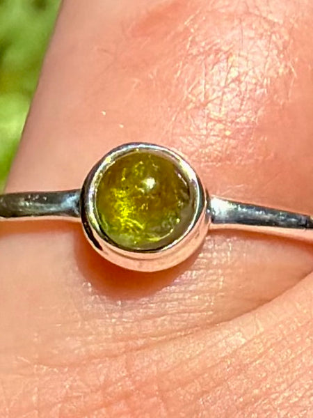 Green Tourmaline Ring Size 7.5