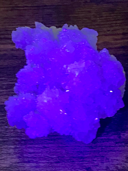 Fluorescent White Aragonite - Morganna’s Treasures 