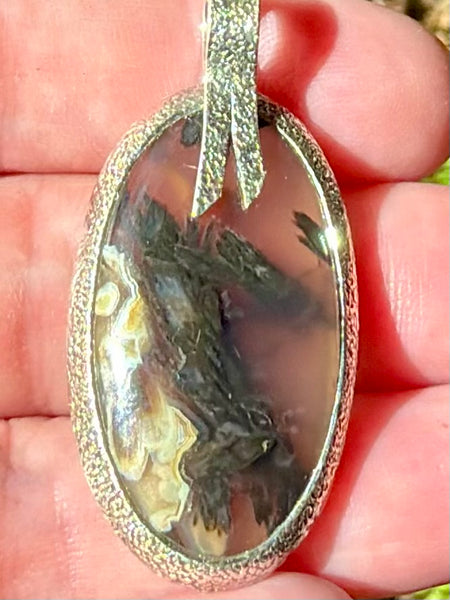Tube Agate Pendant