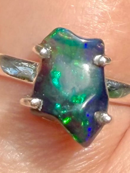 Chalama Black Opal Ring Size 8.5 - Morganna’s Treasures
