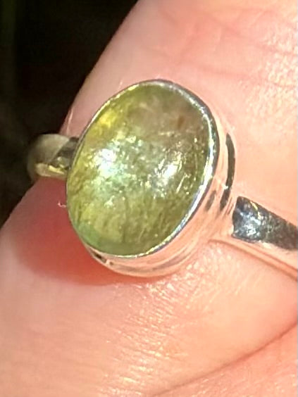 Green Kyanite Ring Size 6 - Morganna’s Treasures